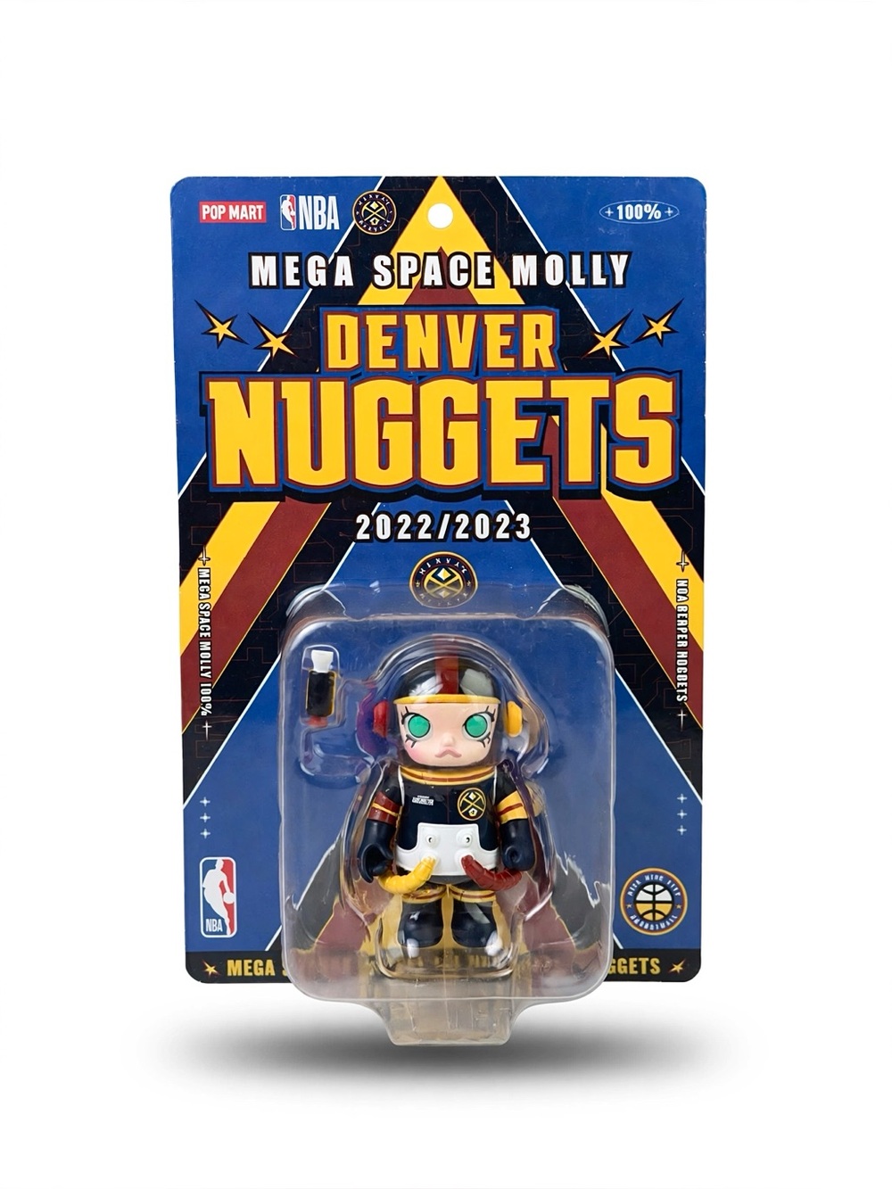 NWT Pop Mart x NBA Denver Nuggets Mega Space Molly 100%